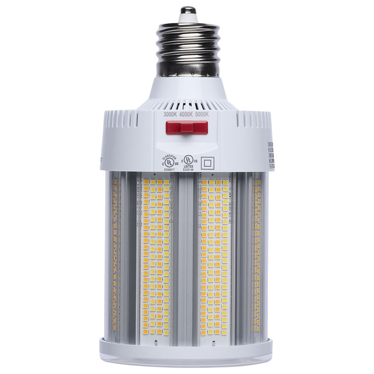 Field Selectable LED Corncob Mogul Extended Base 120-277 Ranged Voltage 600 Watt HID Replacement