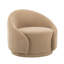 Fauteuil demi-tonneau pivotant rembourré Aunna-198877772