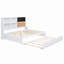 Lit de jour avec tablettes de rangement, tableau noir, tableau de liège, ports USB et lit gigogne-284527732