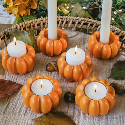Porte-bougie en forme de citrouille 2 en 1 The Holiday Aisle®