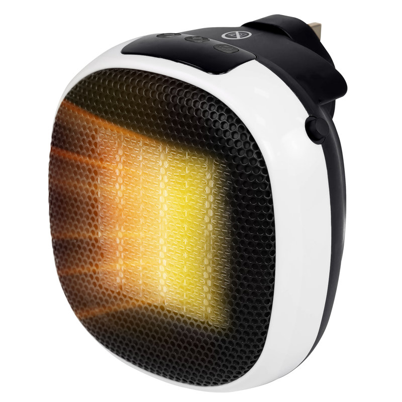 Russell Hobbs RHPH7001W 700W Compact Ceramic Plug Heater in White, White