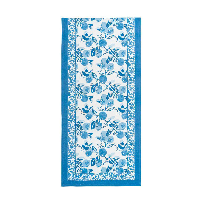 Aazad Tablecloth, Blue, 72" L x 16" W