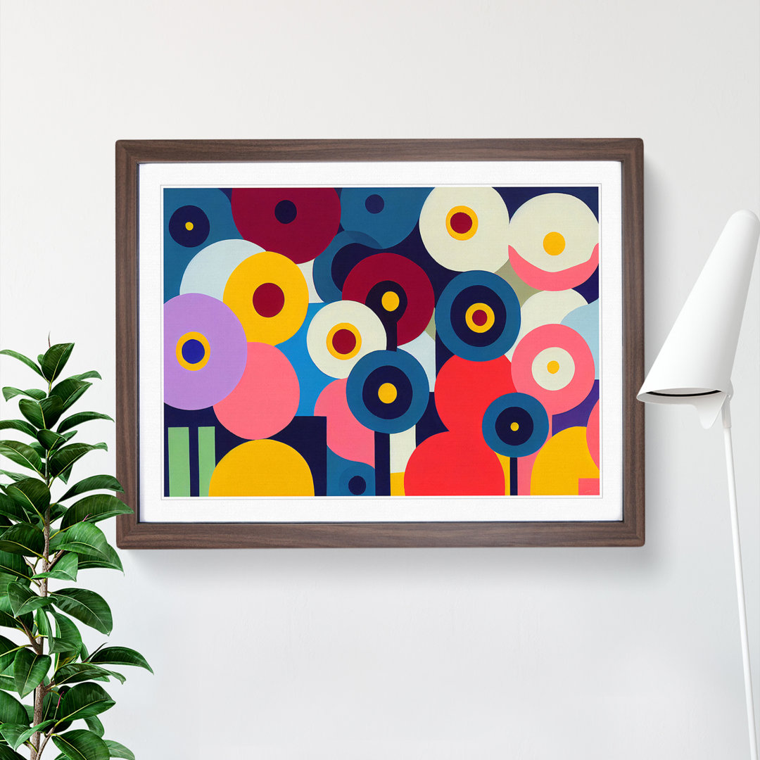 Cosmopolitan Flower Market Abstract - Framed Print
