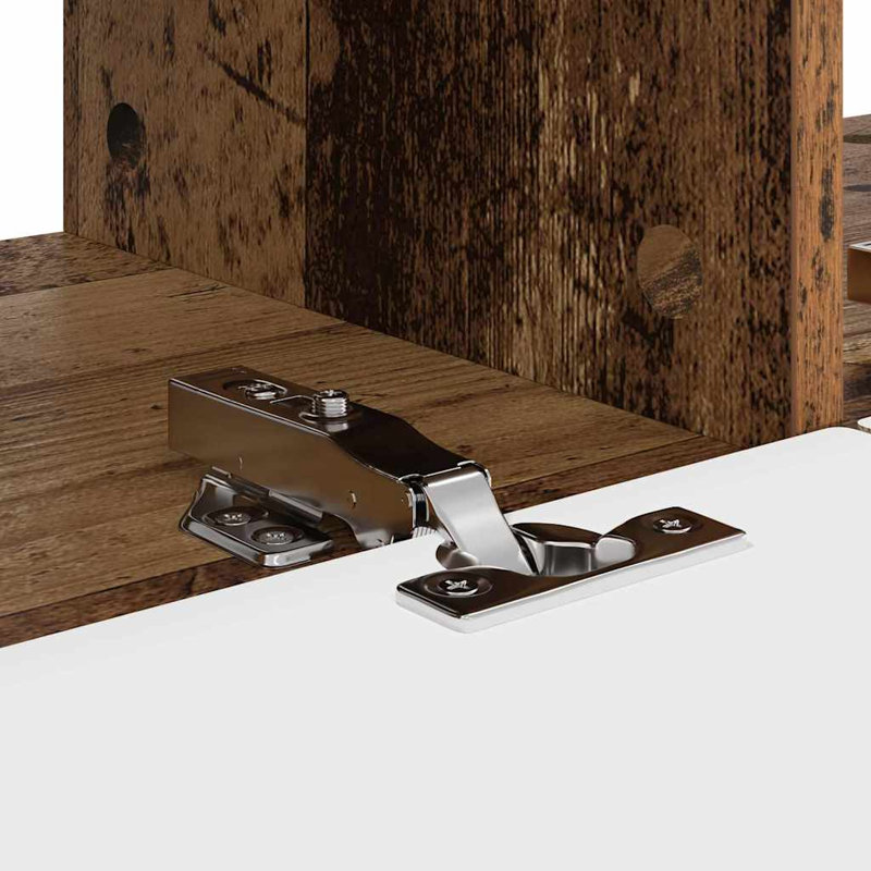 Unfinished TV Stand, Old Wood, 29.5cm H x 78.5cm L x 31cm W