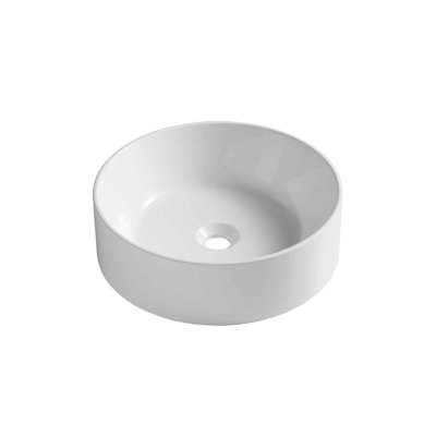 Modern Round Solid Surface Vessel Basin
