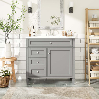 Meuble-lavabo 36 po avec lavabo supérieur