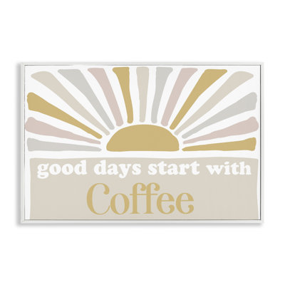 Good Days Coffee Framed Giclee Art by Elizabeth Medley