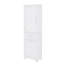 Armoire de rangement autoportante avec deux tiroirs de différentes tailles et tablette peinte-1262907598