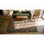 Antique Geometric Diamon Pattern Jewel Tone Color American Hooked Rug