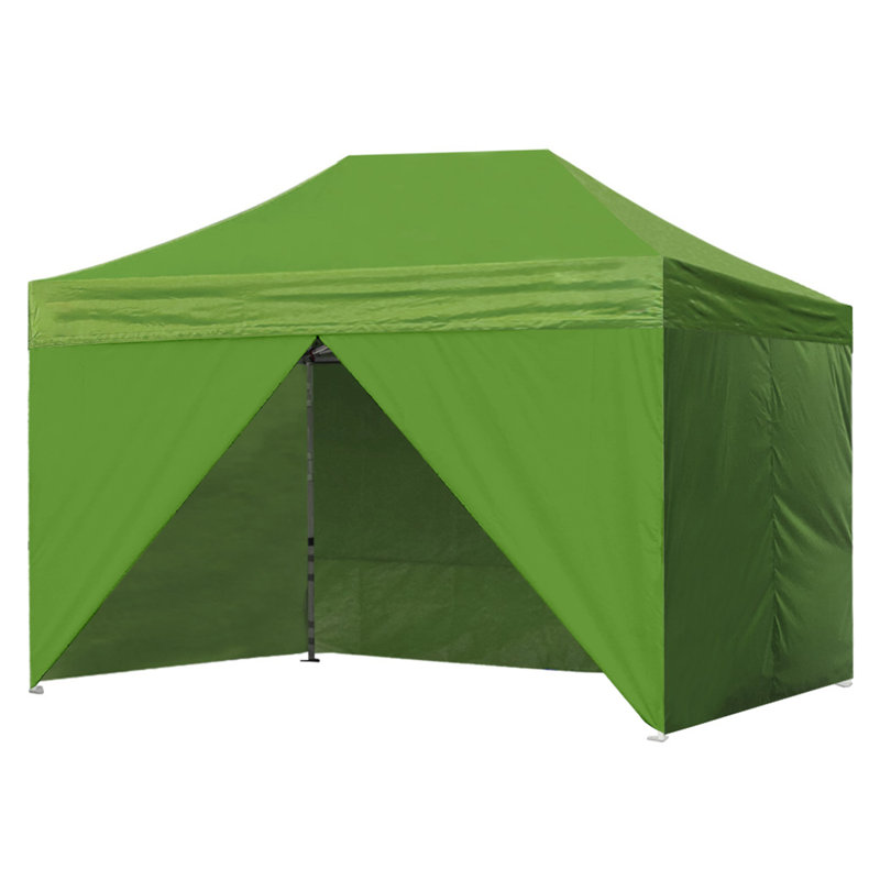 Amber-Lee 96 Ft. W x 180 Ft. D Steel Pop-Up Canopy, Grass Green, 8ft x 12ft