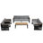 7-Person Patio Conversation Sets With Coffee Table-123819549