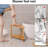 2-Tier Waterproof Shower Foot Rest For Shaving Legs, Shower Seat For Inside Small Shower Spaces