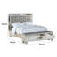 Lit plateforme tapissier avec rangement Vonnie-69297054