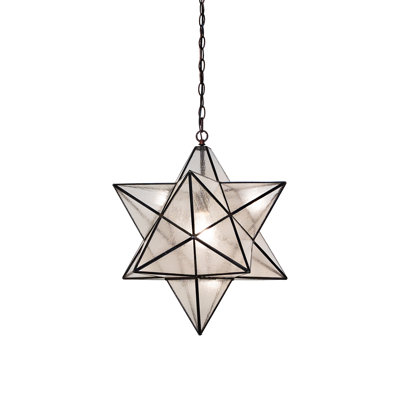 18" Wide Moravian Star Pendant