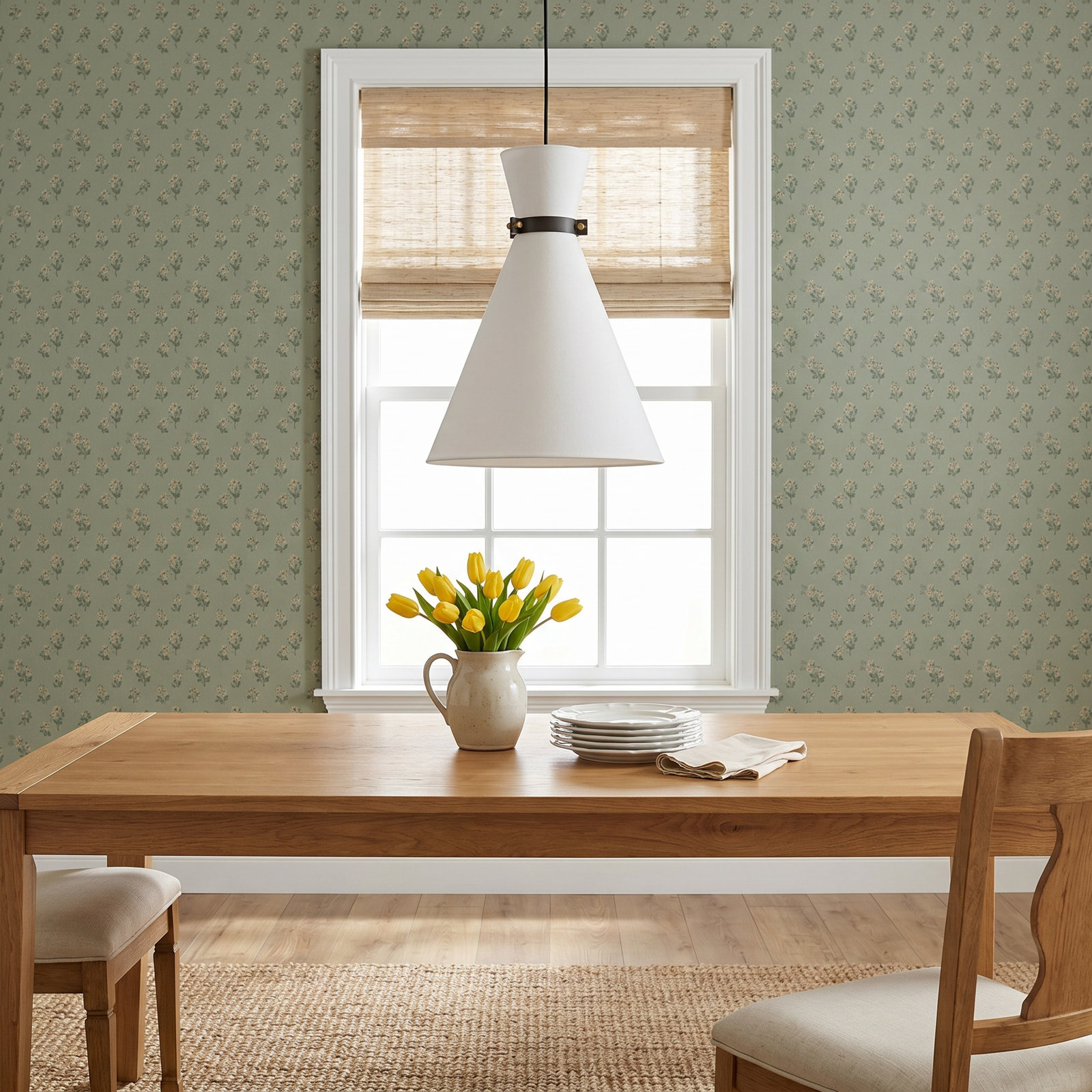 Julia Single Light Linen Pendant, Aged Brass/Black, 20.25" H x 15.25" W x 15.25" D