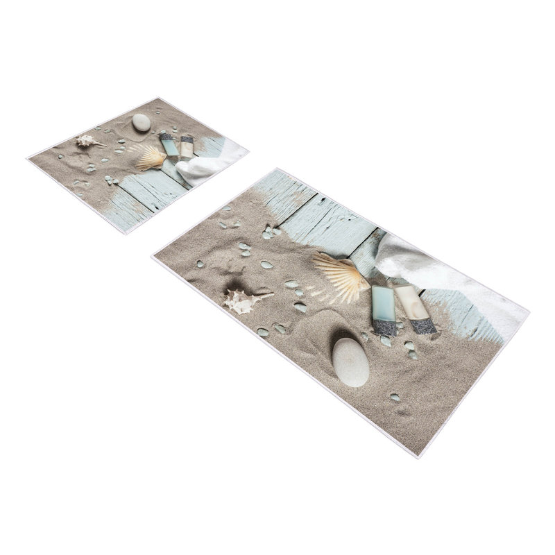 Ensemble 2 tapis de bain