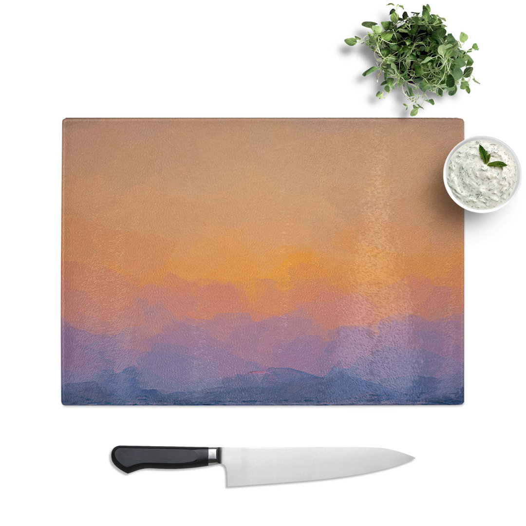 Glass End of The Sunset in Abstract Chopping Board
