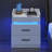 Nightstand with Charging Station LED Lights, Modern Led End Table for Bedroom 2 set-757902924-752699568