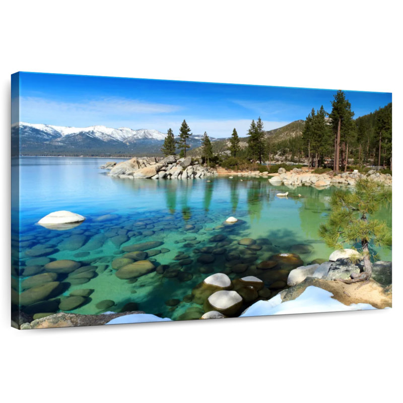 Alvord Crystal Lake Lake Tahoe bleu, H 8 po x l 12 po