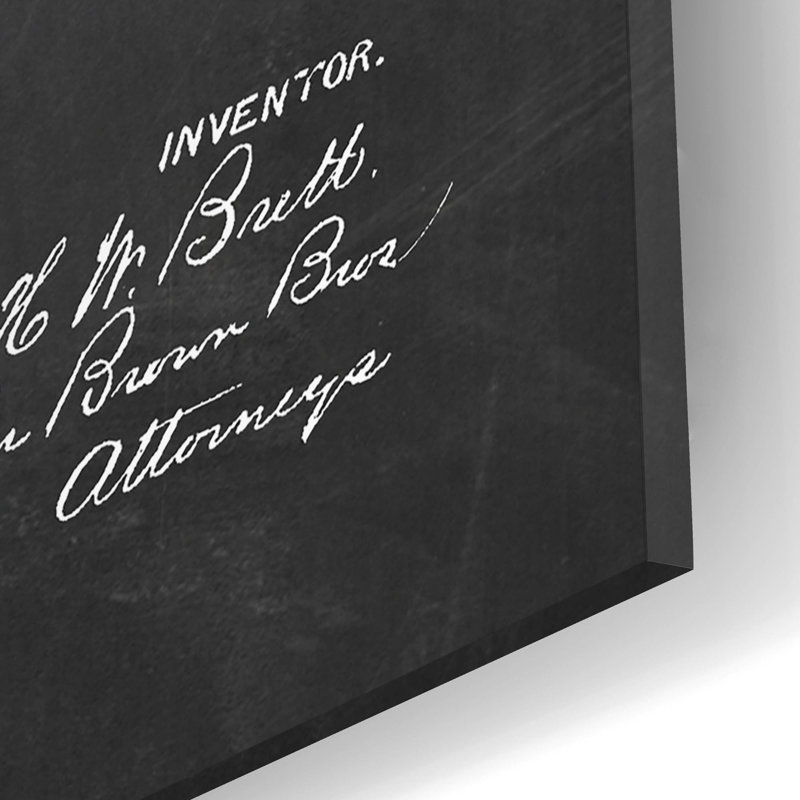 «Wrench Blueprint Vernis Chalkboard», art mural en verre acrylique, H 16 po x l 12 po x P 0,13 po