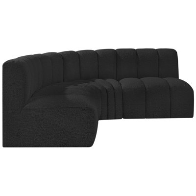 Hirah Upholstered Curved Sectional Reversible