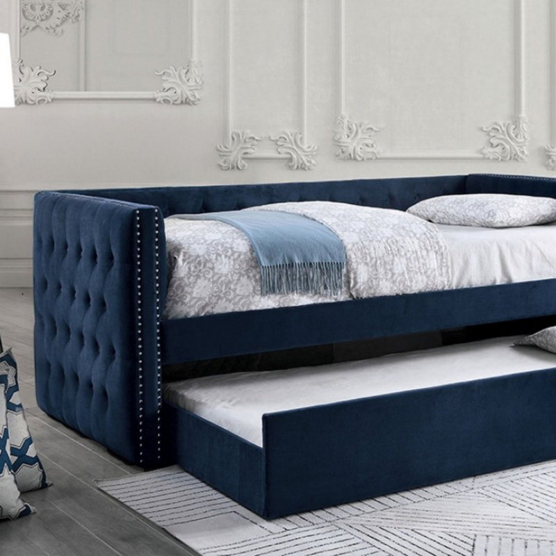 Gallegos Daybed With Trundle, Navy