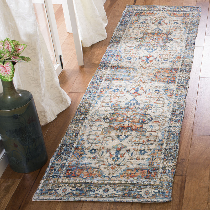 Joppatowne Hand Loomed Performance Geometric Rug, Runner 2'3" x 6'