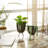 2 Piece Metal Small Indoor Outdoor Planter with Removable Stand Set-60663459