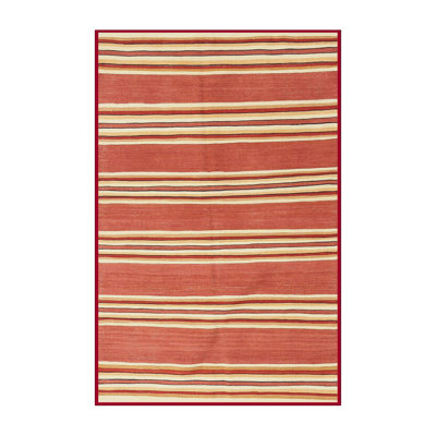 Tapis contemporain orange / jaune