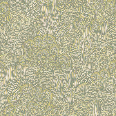 Samba Botanica Green and Gold Wallpaper Sample