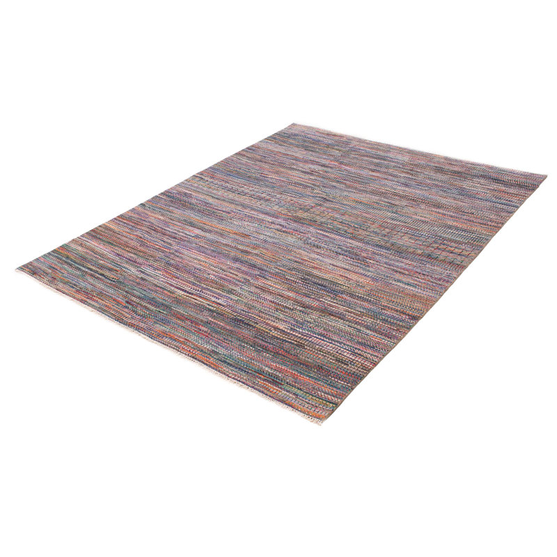 Tapis bleu foncé Silk Shadow 7 pi 11 po x 10 pi 0 po