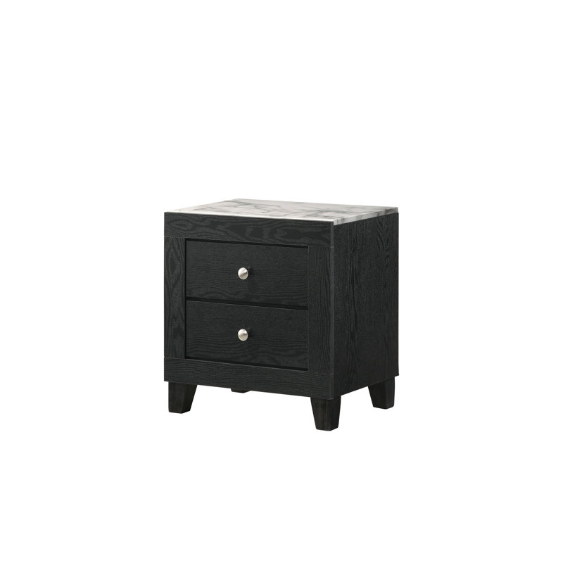 Table de chevet contemporaine 1 pièce 2 tiroirs