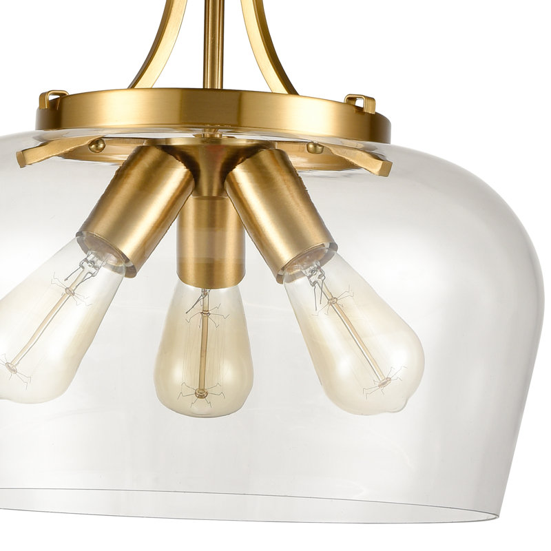 Newington 3 - Light Gold Unique/Statement Pendant