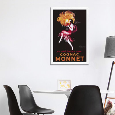 Cognac Monnet (Vintage) by Leonetto Cappiello - Floater Frame Print on Canvas