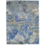 Canterbury Silk Abstract Area Rug in Blue-73602485