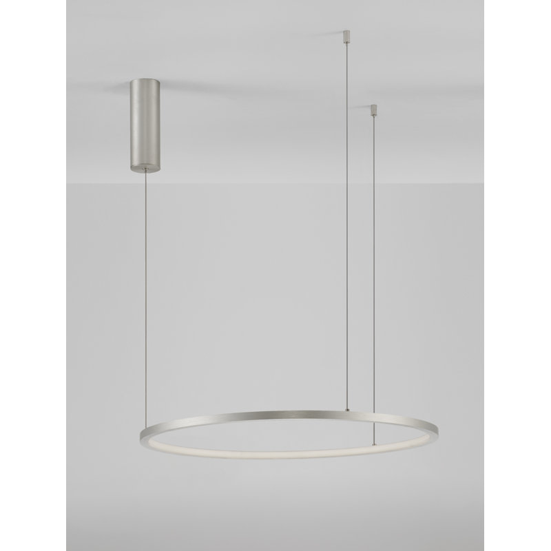 1 - Light Silver LED Unique/Statement Pendant