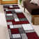Archeveque Geometric Red/Gray/White Area Rug