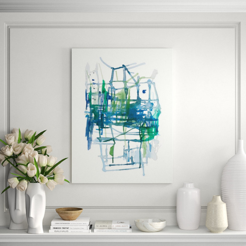 Complex Mind I Print by Sara Brown, Image Brush Gel, 63" H x 47" W