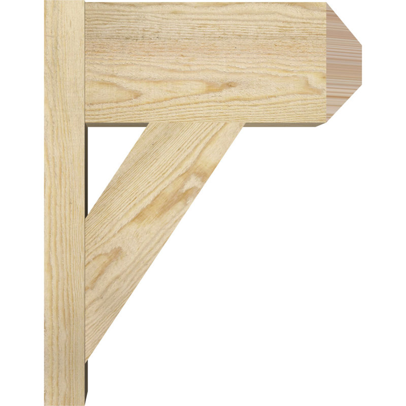 Artisan traditionnel en bois rustique, Sapin Douglas de 8 po (sciage brut), P 26 po x H 32 po