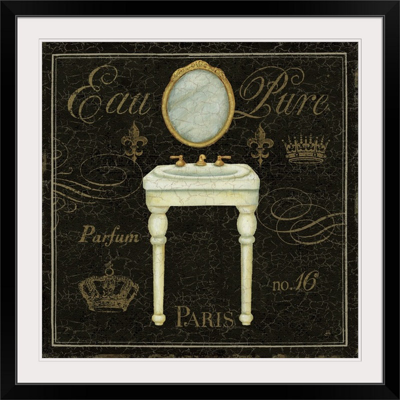 Impression de luxe «Bain De Luxe IV» par Daphne Brissonnet, H 16 po x l 16 po x P 1,5 po, Toile