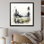 Faune sauvage, fleurs d'hiver sur toile