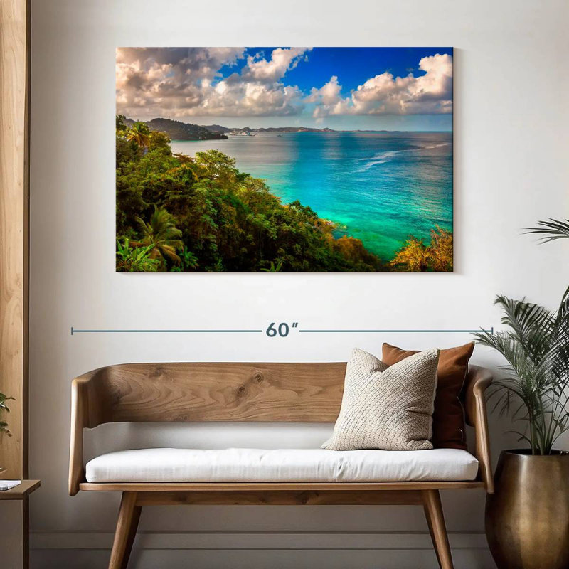 Gillard Grenada Island Bay, H 32 po x l 48 po