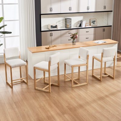 Ensemble de 4 tabourets de bar Mid-Century Teddy