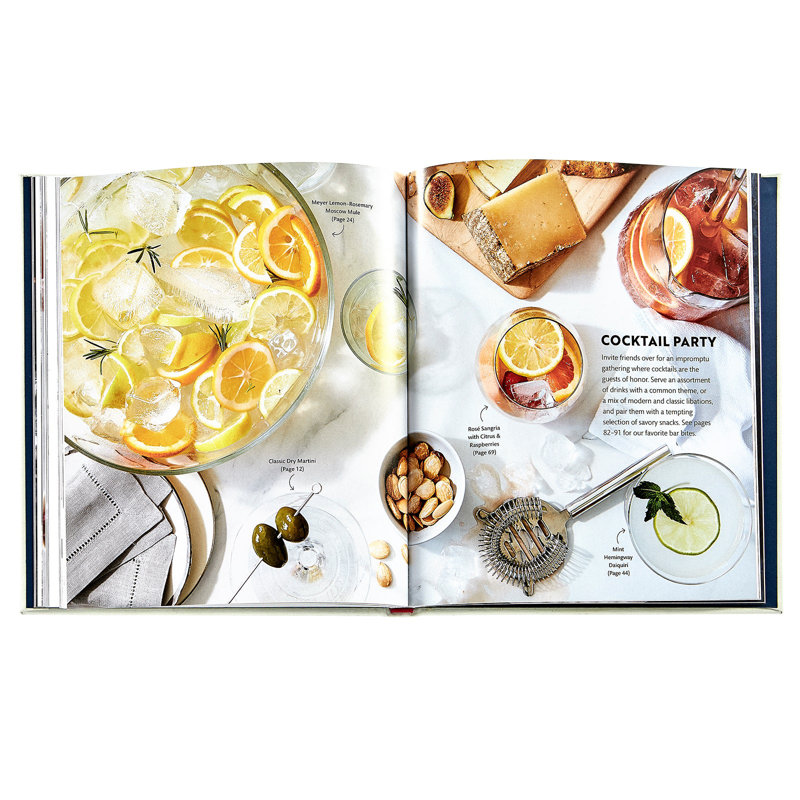 Williams Sonoma: Cocktails Modern Favorites To Make At Home Leather Bound Book