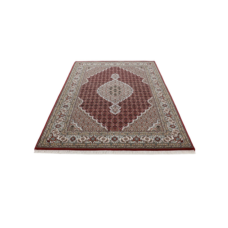 Tabriz Mahi Oriental Wool Hand Woven Area Rug, Rectangle 60 x 90cm