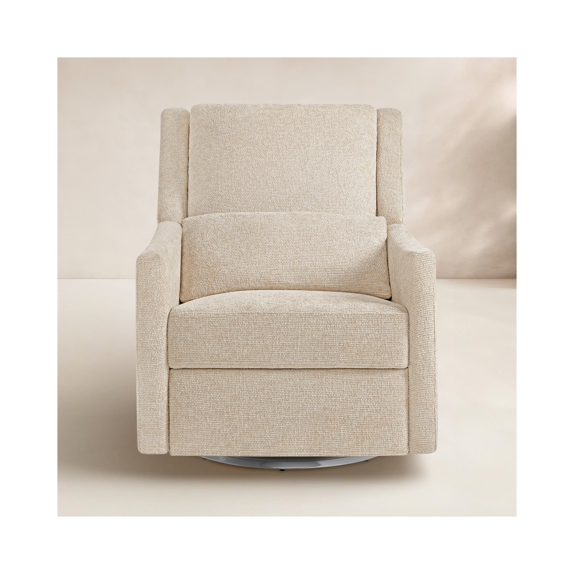 Seoul Power Recliner With USB-C Charging Ports, Nightlight & Lumbar Pillow, Sand, Tan