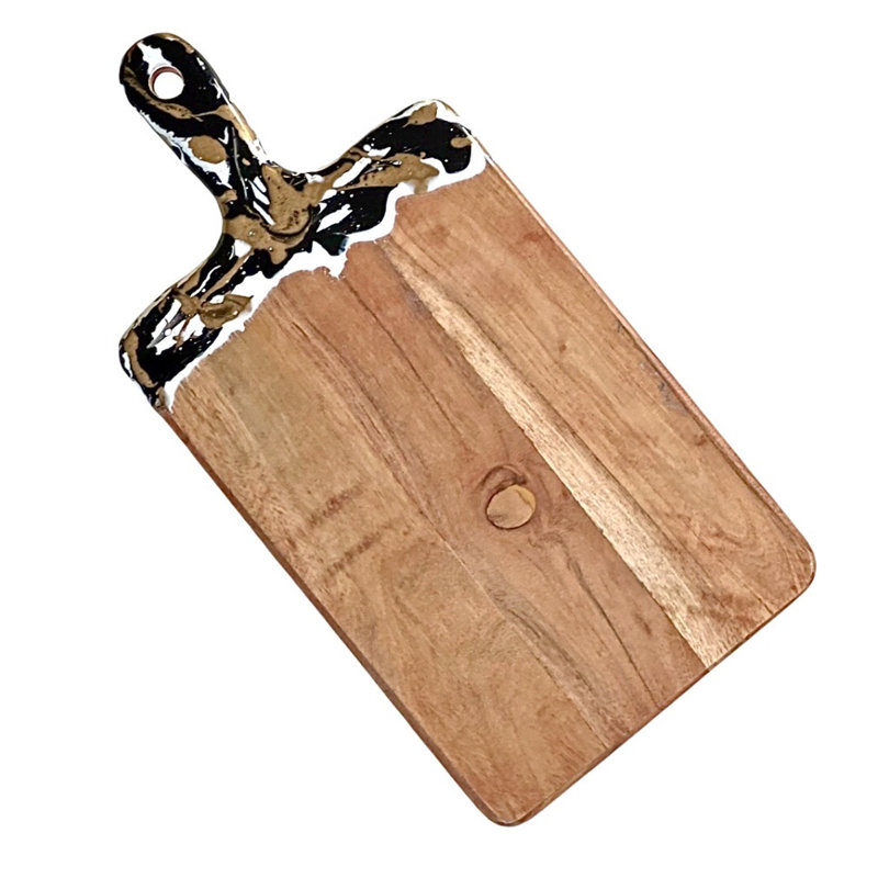 Plateau en bois de résine d'acacia