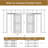 Primed 2-Paneled Sliding Pocket Double Doors White Standard Door with Hardware Kit Set-117432488