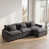 Velours gris foncé