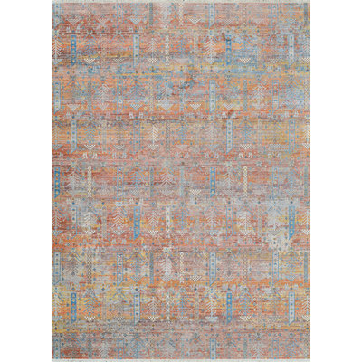 Temaka Baktiari Brick-Honey-Multi Area Rug